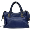 バレンシアガ BALENCIAGA クラシックミニシティ 300295 ブルー ゴールド金具 レザー レディース ショルダーバッグ