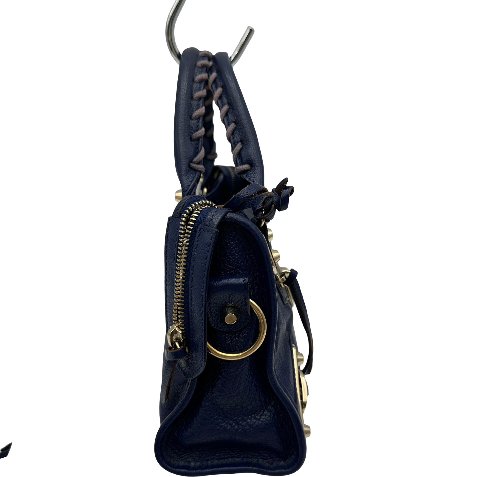 バレンシアガ x ショルダーバッグ 青/黒 [ゆったりまったり様] バレンシアガ BALENCIAGA クラシックミニシティ 300295 ブルー