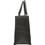クリスチャン・ディオール Christian Dior ブックトートミディアム グレー キャンバス レディース トートバッグ