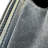 シャネル CHANEL ボーイシャネル20 A67085 19番台 ネイビー シルバー金具 ベルベット/レザー レディース ショルダーバッグ