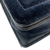 シャネル CHANEL ボーイシャネル20 A67085 19番台 ネイビー シルバー金具 ベルベット/レザー レディース ショルダーバッグ
