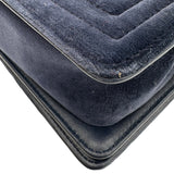 シャネル CHANEL ボーイシャネル20 A67085 19番台 ネイビー シルバー金具 ベルベット/レザー レディース ショルダーバッグ