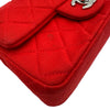 シャネル CHANEL ミニマトラッセ20 A69900 19番台 レッド シルバー金具 コットンジャージー レディース ショルダーバッグ