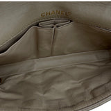 シャネル CHANEL チョコバーチェーンショルダー 6番台 アイボリー系/ブラック ゴールド金具 ラム/パテント レディース ショルダーバッグ