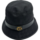 グッチ GUCCI GGキャンバスフェドラバケットハット 576587 ブラック キャンバス ユニセックス その他小物