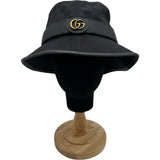 グッチ GUCCI GGキャンバスフェドラバケットハット 576587 ブラック キャンバス ユニセックス その他小物