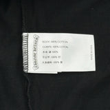 クロムハーツ CHROME HEARTS ネックロゴプリント長袖カットソー ブラック コットン メンズ カットソー