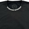 クロムハーツ CHROME HEARTS ネックロゴプリントスウェットシャツ ブラック コットン メンズ スウェット