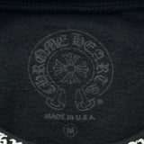 クロムハーツ CHROME HEARTS ネックロゴプリントスウェットシャツ ブラック コットン メンズ スウェット