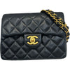 シャネル CHANEL ミニマトラッセ18 A01115 4番台 ブラック ラムスキン レディース ショルダーバッグ