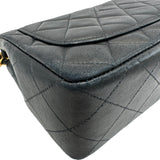 シャネル CHANEL ミニマトラッセ18 A01115 4番台 ブラック ラムスキン レディース ショルダーバッグ