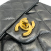 シャネル CHANEL ミニマトラッセ18 A01115 4番台 ブラック ラムスキン レディース ショルダーバッグ