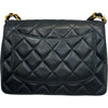 シャネル CHANEL ミニマトラッセ18 A01115 4番台 ブラック ラムスキン レディース ショルダーバッグ