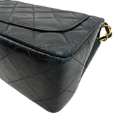 シャネル CHANEL ミニマトラッセ18 A01115 4番台 ブラック ラムスキン レディース ショルダーバッグ