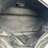 シャネル CHANEL ロゴボウリングチェーンショルダー 10番台 ブラック シルバー金具 エイジドカーフ レディース ショルダーバッグ