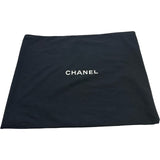 シャネル CHANEL ロゴボウリングチェーンショルダー 10番台 ブラック シルバー金具 エイジドカーフ レディース ショルダーバッグ