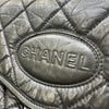 シャネル CHANEL ロゴボウリングチェーンショルダー 10番台 ブラック シルバー金具 エイジドカーフ レディース ショルダーバッグ