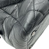 シャネル CHANEL ロゴボウリングチェーンショルダー 10番台 ブラック シルバー金具 エイジドカーフ レディース ショルダーバッグ