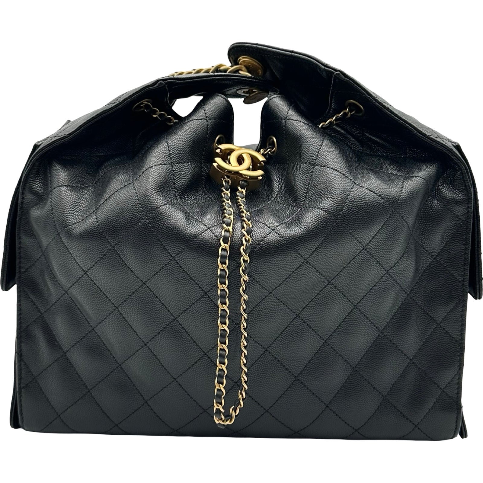 シャネル CHANEL CHANEL25 ミディアム AS5311 ブラック ゴールド金具