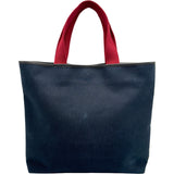ロエベ LOEWE ロゴトートバッグ 345.80.A35 ネイビー キャンバス/レザー レディース トートバッグ