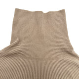 フォクシー FOXEY Dolce Vita タートルネックニットセーター ベージュ レーヨン レディース セーター
