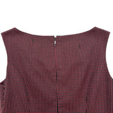 Rene ノースリーブチェックワンピース 6236490 レッド ポリエステル レディース ワンピース