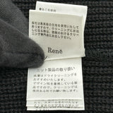 Rene フリルフーデッドカーディガン 6232250 ブラック ウール レディース カーディガン