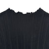 Rene チュールパフスリーブ切替半袖ニットシャツ 6222541 ブラック アセテート レディース 半袖シャツ