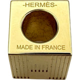 エルメス HERMES キューブトーテムツイリーリング G刻印 ゴールド メタル レディース その他小物