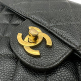 シャネル CHANEL マトラッセ23 A01113 7番台 ブラック ゴールド金具 キャビアスキン レディース ショルダーバッグ
