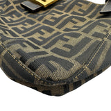 フェンディ FENDI ズッカ柄ワンショルダーバッグ 26583 ブラウン ゴールド金具 キャンバス/レザー レディース ショルダーバッグ