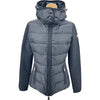 モンクレール MONCLER ナイロン切替 ダウンジャケット ブラック ナイロン レディース ダウンジャケット