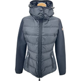 モンクレール MONCLER ナイロン切替 ダウンジャケット ブラック ナイロン レディース ダウンジャケット