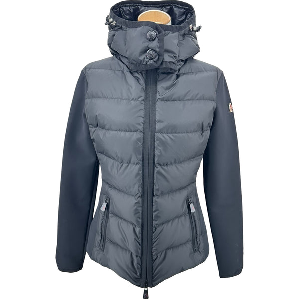 モンクレール MONCLER ナイロン切替 ダウンジャケット ブラック