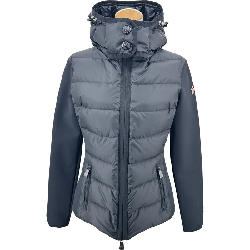 モンクレール MONCLER ナイロン切替 ダウンジャケット ブラック