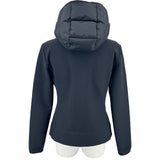 モンクレール MONCLER ナイロン切替 ダウンジャケット ブラック ナイロン レディース ダウンジャケット