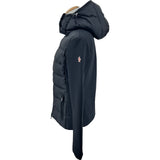 モンクレール MONCLER ナイロン切替 ダウンジャケット ブラック ナイロン レディース ダウンジャケット