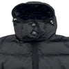 モンクレール MONCLER ナイロン切替 ダウンジャケット ブラック ナイロン レディース ダウンジャケット