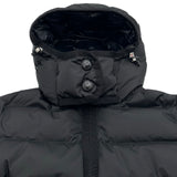 モンクレール MONCLER ナイロン切替 ダウンジャケット ブラック ナイロン レディース ダウンジャケット