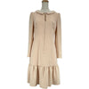 Rene 2way ジップアップ長袖ワンピース 5016140 ベージュ トリアセテート レディース ワンピース