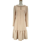 Rene 2way ジップアップ長袖ワンピース 5016140 ベージュ トリアセテート レディース ワンピース