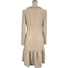 Rene 2way ジップアップ長袖ワンピース 5016140 ベージュ トリアセテート レディース ワンピース