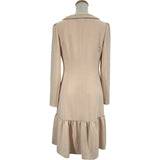 Rene 2way ジップアップ長袖ワンピース 5016140 ベージュ トリアセテート レディース ワンピース