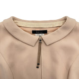 Rene 2way ジップアップ長袖ワンピース 5016140 ベージュ トリアセテート レディース ワンピース