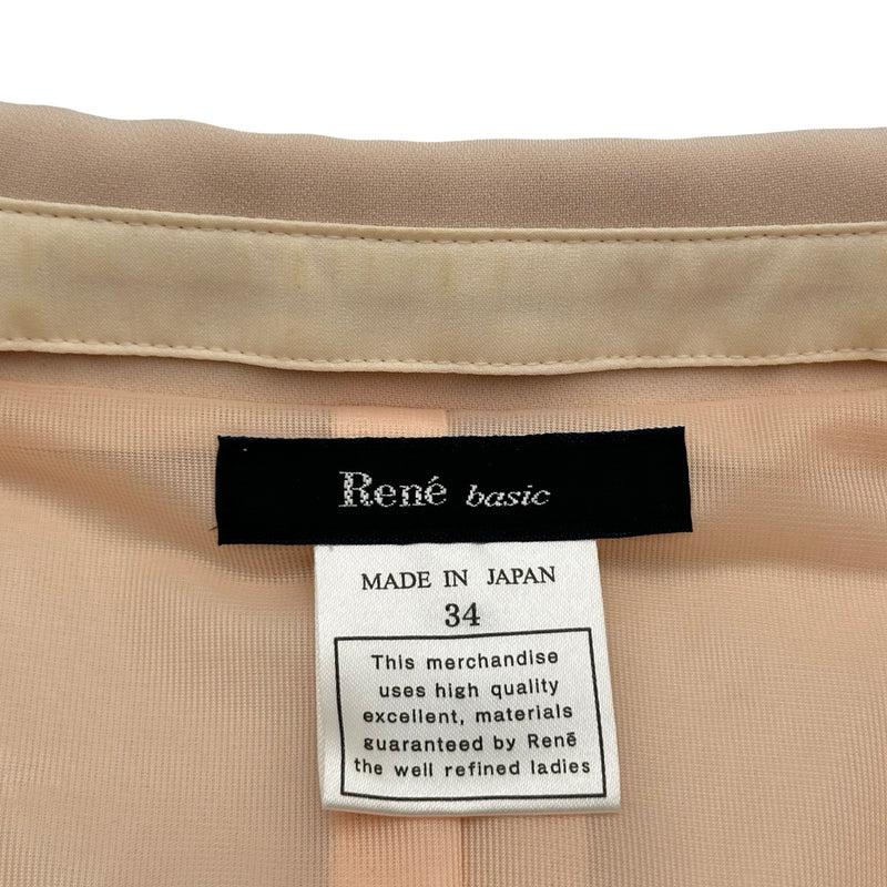 Rene 2way ジップアップ長袖ワンピース 5016140 ベージュ