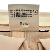 Rene 2way ジップアップ長袖ワンピース 5016140 ベージュ トリアセテート レディース ワンピース