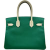 エルメス HERMES バーキン30 パーソナルオーダー D刻印 ヴェールヴェルティゴ/クレ シルバー金具 エプソン レディース ハンドバッグ