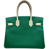 エルメス HERMES バーキン30 パーソナルオーダー D刻印 ヴェールヴェルティゴ/クレ シルバー金具 エプソン レディース ハンドバッグ