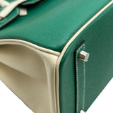 エルメス HERMES バーキン30 パーソナルオーダー D刻印 ヴェールヴェルティゴ/クレ シルバー金具 エプソン レディース ハンドバッグ