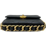 シャネル CHANEL マトラッセスモールフラップショルダー AS2831 ブラック ゴールド金具 カーフスキン レディース ショルダーバッグ